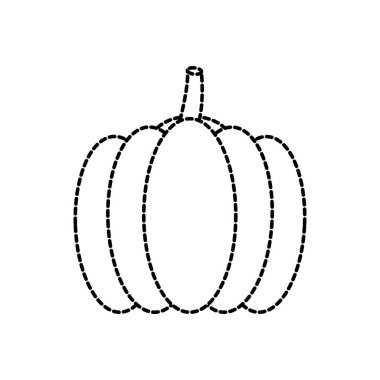 Kabak sebze sağlıklı ve organik gıda Tema izole tasarım vektör çizim