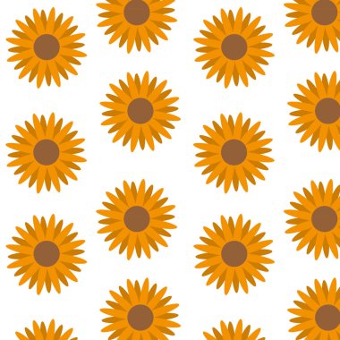 İzole ayçiçeği tasarım