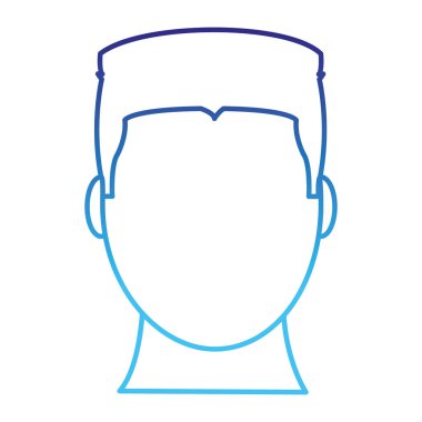 bozulmuş satır avatar adam baş saç modeli ile ve meçhul