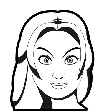 Retro kadın tasarım