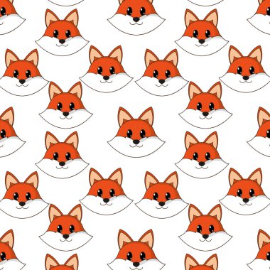 baş sevimli hayvan karakter arka plan tilki