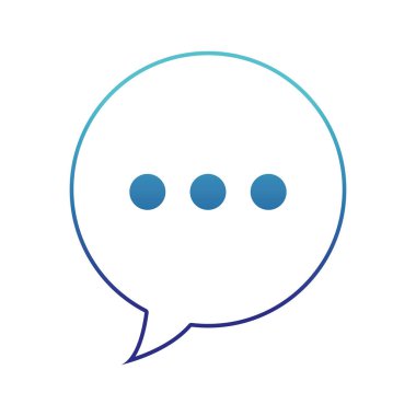 Mavi çizgili sohbet kabarcık metin iletisi iletişim