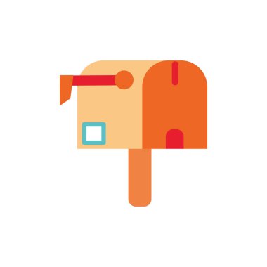 renkli posta kutusu ileti teslimi için yazışma posta