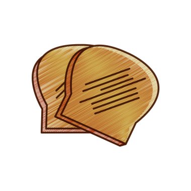 Ekmek, unlu gıda mutfak ve salonu Tema izole tasarım vektör çizim