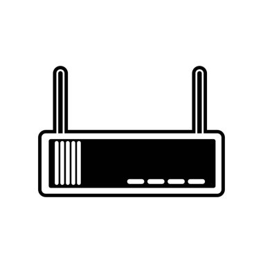 WiFi internet teknoloji ve iletişim Tema izole tasarım vektör çizim