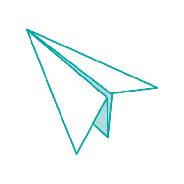 İzole paperplane tasarım