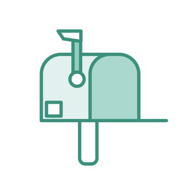 Duo renk posta kutusu posta yazışmaları mesaj gönderin