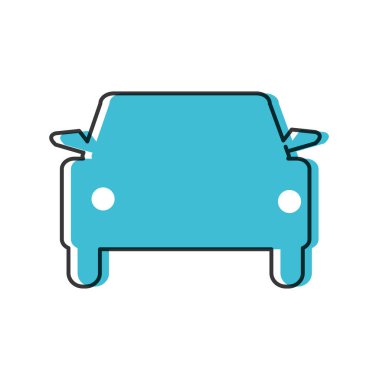 çatı ve tekerlek tasarımı ile taşınan renk kontur araba