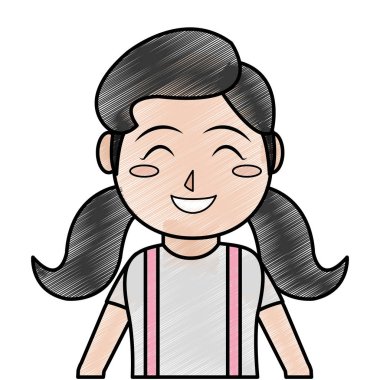 Kız çizgi film tasarım