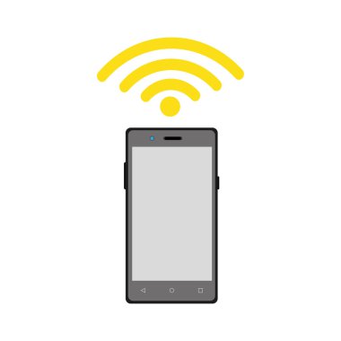 Smartphone aygıt becerikli alet ve teknoloji Tema izole tasarım vektör çizim