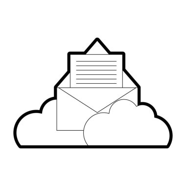 satır e-posta mektubu belge bilgi ve bulutlar