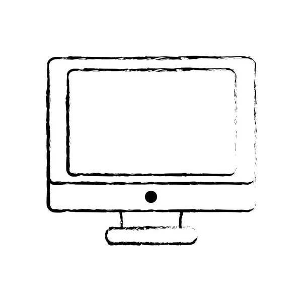 Grunge elektronisk skärm dator teknik design — Stock vektor