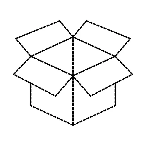 Коробка Доставки Логистика Тема Изолированного Дизайна Векторная Иллюстрация — стоковый вектор