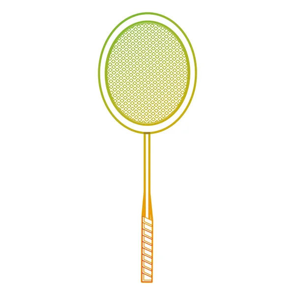 Design de raquete de badminton — Vetor de Stock
