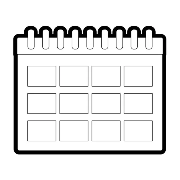 Linie Kalender Informationstag zum Veranstalter — Stockvektor