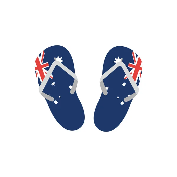 Australie sandales design — Image vectorielle
