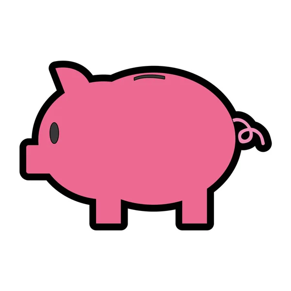 Ізольована piggy дизайн — стоковий вектор