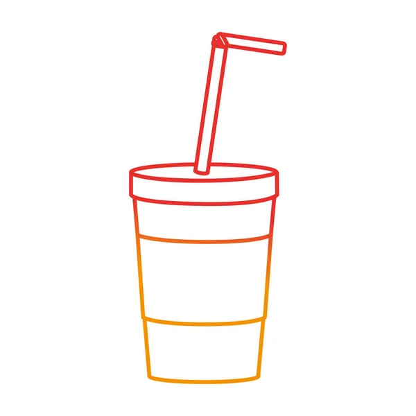Refrigerante Bebida Cola Tema Design Isolado Ilustração Vetorial — Vetor de Stock