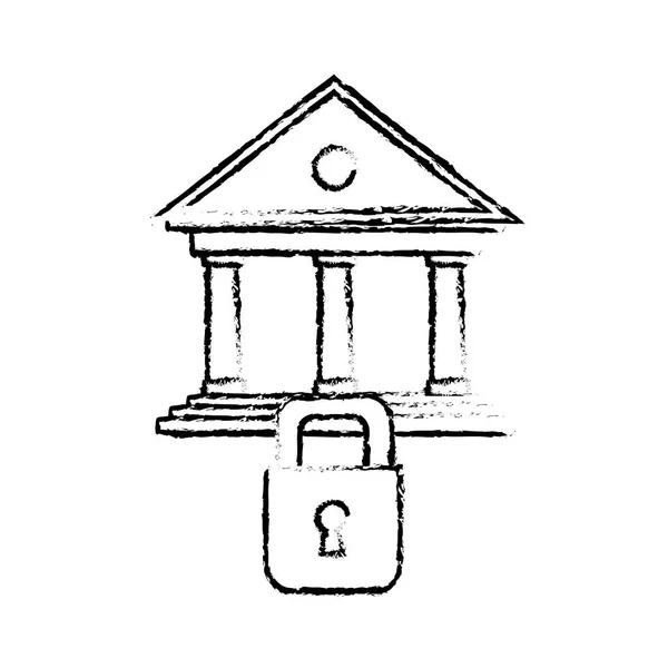 Conception de banque isolée — Image vectorielle