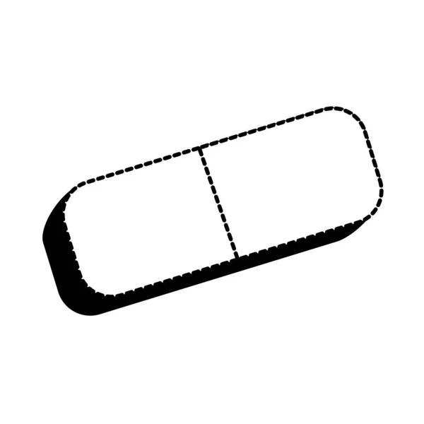 Conception de gomme isolée — Image vectorielle