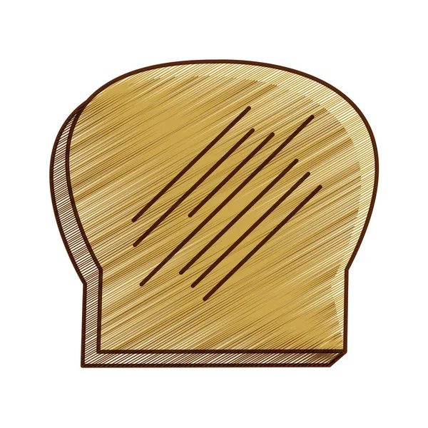 Pan Panadería Comida Culinaria Tienda Tema Diseño Aislado Vector Ilustración — Vector de stock