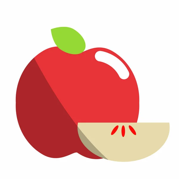 Design isolato della mela — Vettoriale Stock