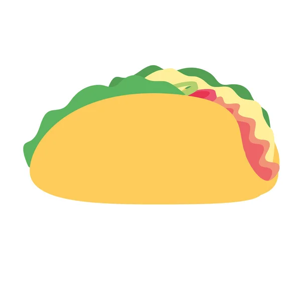 Design isolato di tacos — Vettoriale Stock