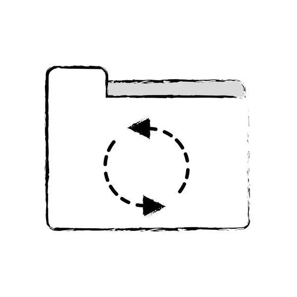 Grunge ordner datei laden business archiv — Stockvektor