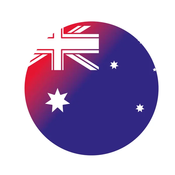 Avustralya düğme tasarım — Stok Vektör