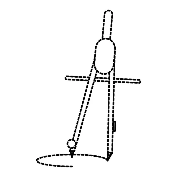 Conception de boussole isolée — Image vectorielle