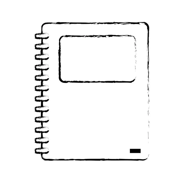 Conception de carnet isolé — Image vectorielle