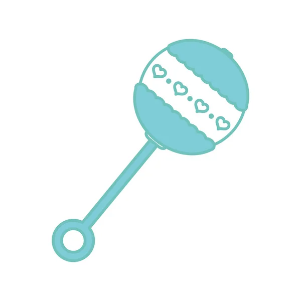 Disegno di bambino maraca — Vettoriale Stock