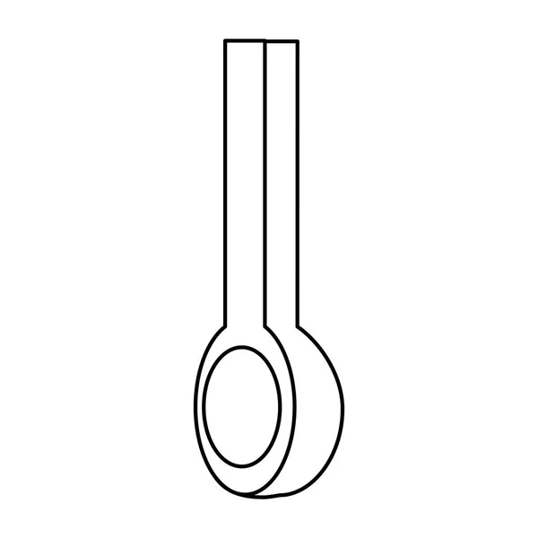Σχεδιασμός απομονωμένες κουτάλι — Διανυσματικό Αρχείο