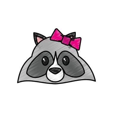 Rakun tasarım karikatür