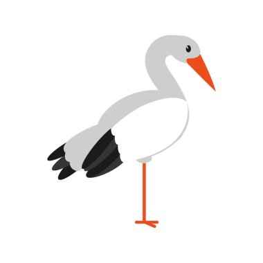 Leylek karikatür tasarım