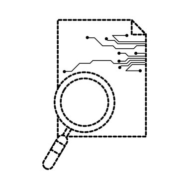 Vektör çizim tasarım site ve web yanıt veren Web sitesi ve teknoloji Tema Isolated lupe