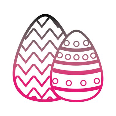 tatil kutlaması için rakamlar puanla renkli Paskalya yumurta