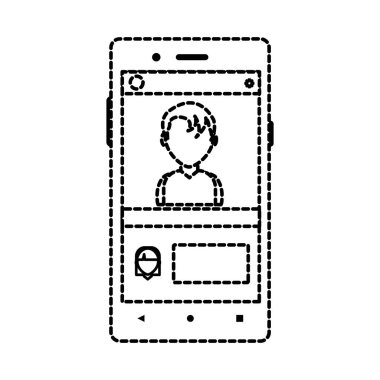 Smartphone aygıt becerikli alet ve teknoloji Tema izole tasarım vektör çizim