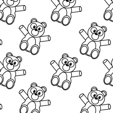 Çizgi film arka plan ayı