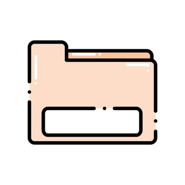 Kesikli çizgi iş klasör dosyası arşiv düzenlemek için