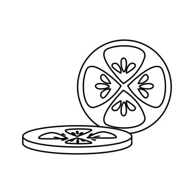 İzole domates tasarım