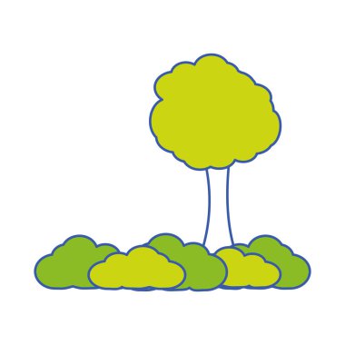 İzole ağacı tasarım