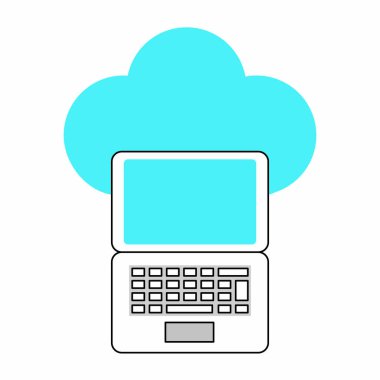 İzole laptop tasarım