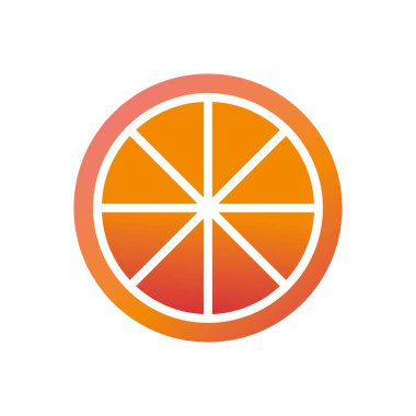 Yalıtılmış turuncu tasarım