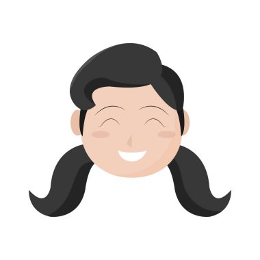 Kız çizgi film tasarım