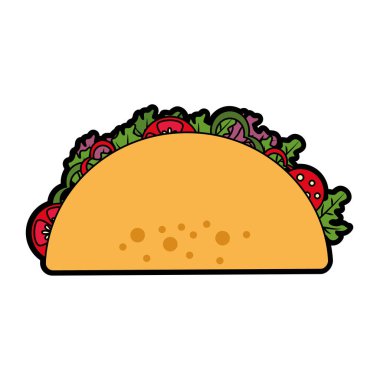 İzole taco tasarım