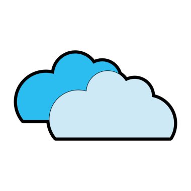 tam renkli doğa bulutlar gökyüzü simgesi şehrinde hava durumu