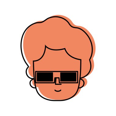 renk adam saç tasarım ve 3d gözlük