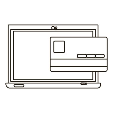 Kredi kartı ve laptop tasarım