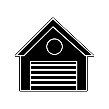 siluet garaj mağaza alışveriş Pazar iş için